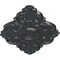 Ekena Millwork Piedmont Ceiling Medallion, Hand-Painted Pewter, 37"W x 26"H x 1 3/8"P CM37X26PEPES - alternate 3